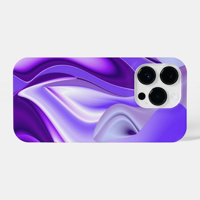Funda Para iPhone Sueños del arcoiris de flores moradas (Reverso Horizontal)