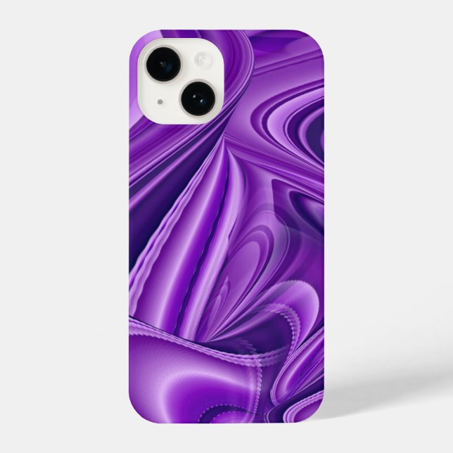 Funda Para iPhone Sueños del arcoiris de flores moradas (Reverso )