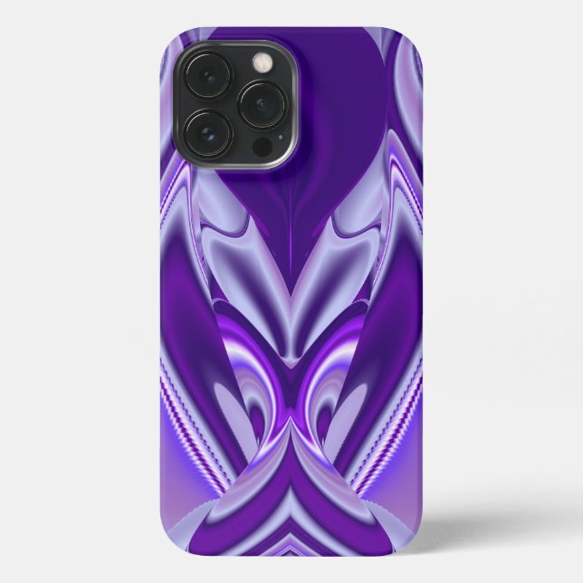 Funda Para iPhone Sueños del arcoiris de flores moradas (Reverso )