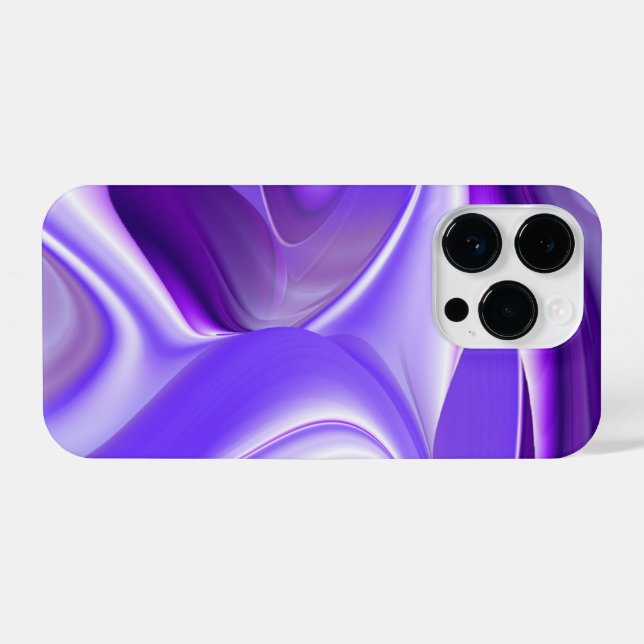 Funda Para iPhone Sueños del arcoiris de flores moradas (Reverso Horizontal)