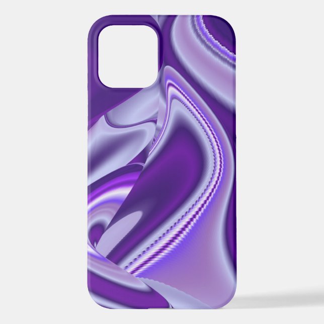 Funda Para iPhone Sueños del arcoiris de flores moradas (Reverso )