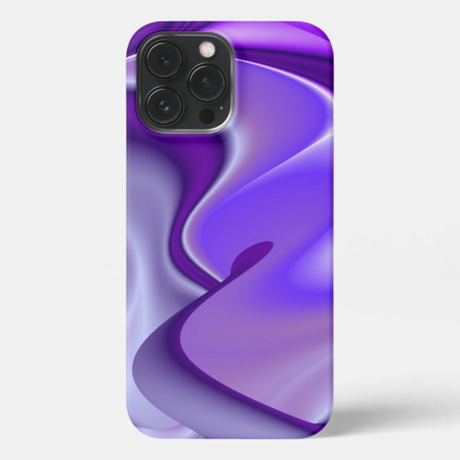 Funda Para iPhone Sueños del arcoiris de flores moradas (Reverso )