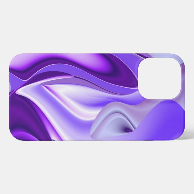 Funda Para iPhone Sueños del arcoiris de flores moradas (Reverso Horizontal)