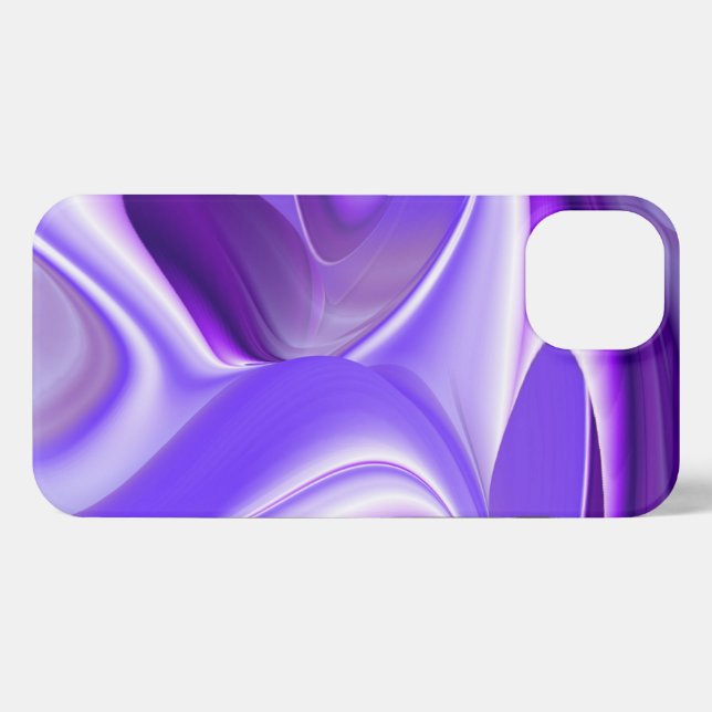 Funda Para iPhone Sueños del arcoiris de flores moradas (Reverso Horizontal)
