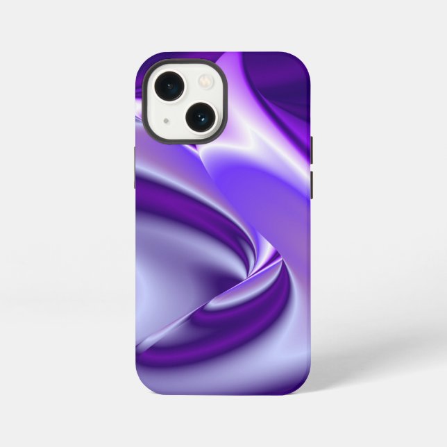 Funda Para iPhone Sueños del arcoiris de flores moradas (Reverso )