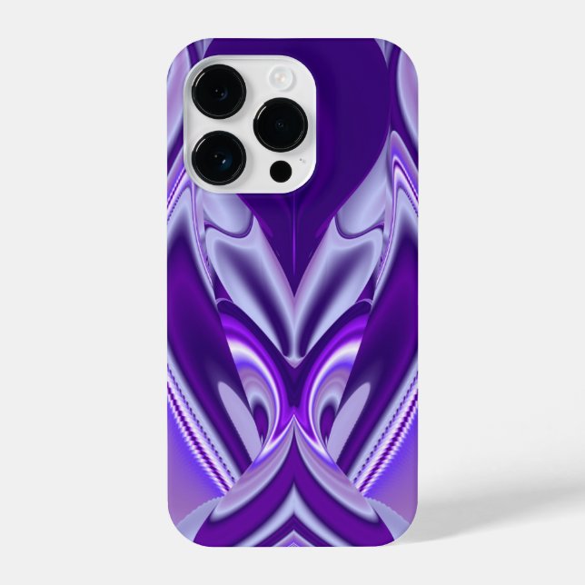 Funda Para iPhone Sueños del arcoiris de flores moradas (Reverso )