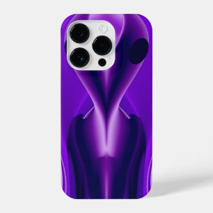 Funda Para iPhone 14 Pro Sueños del arcoiris púrpura 3D , Alien