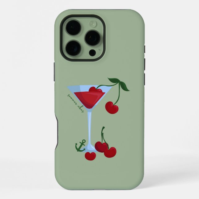 Funda Para iPhone Summer Vibes Cherry (Reverso )
