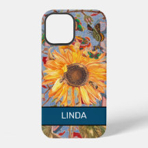 SUNFLOWER WILLIAM MORRIS iPhone 12 NOMBRE DE DIY F