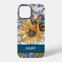SUNFLOWER WILLIAM MORRIS iPhone 12 NOMBRE DE DIY F