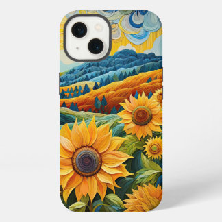 Sunflowers Sunrise Resumen Ilustracion Natural