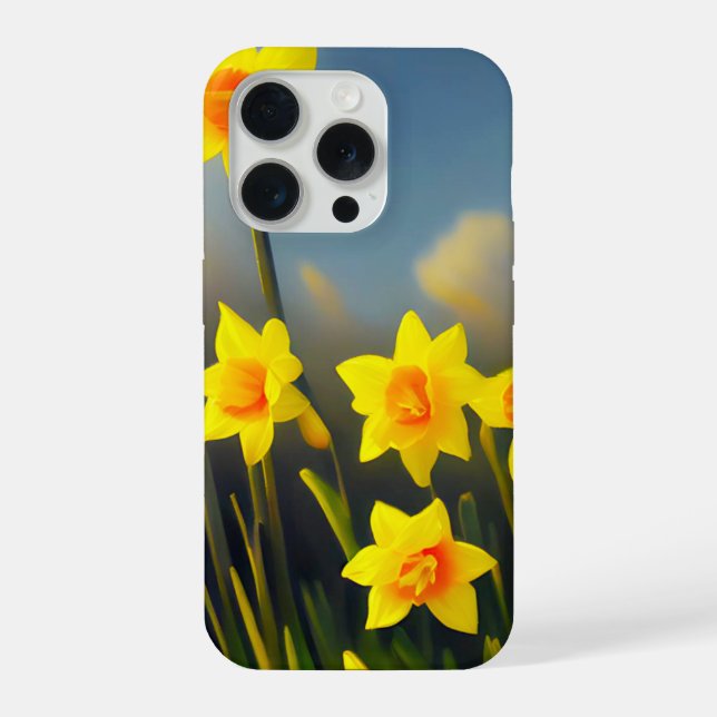 Funda Para iPhone Sunlit Blooms: Golden Daffodils in Full Glory  (Reverso )