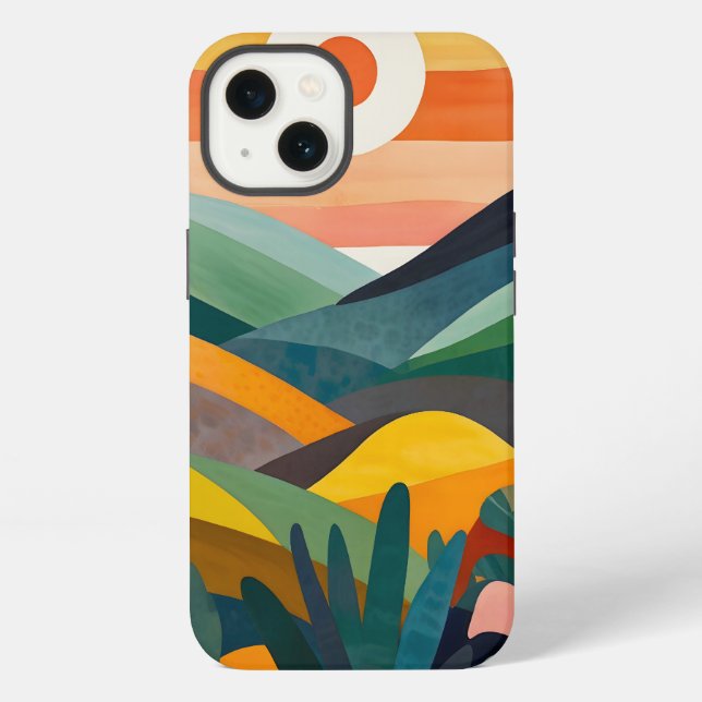 Funda Para iPhone Sunrise Over Rolling Hills (Reverso )
