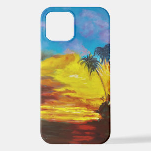 Funda Para iPhone 12 Sunset de playa tropical