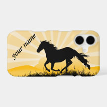 Funda para iPhone Sunset Horse