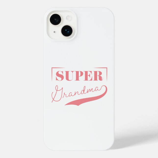 Funda Para iPhone Super Abuela (Reverso )