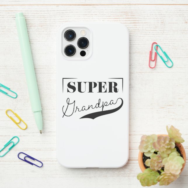 Funda Para iPhone Super Abuelo (En el escritorio)