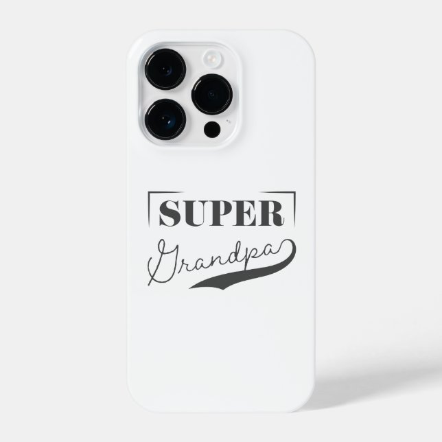 Funda Para iPhone Super Grandpa (Reverso )