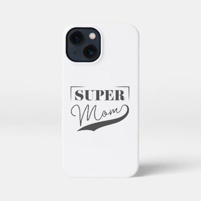 Funda Para iPhone Super Mamá (Reverso )