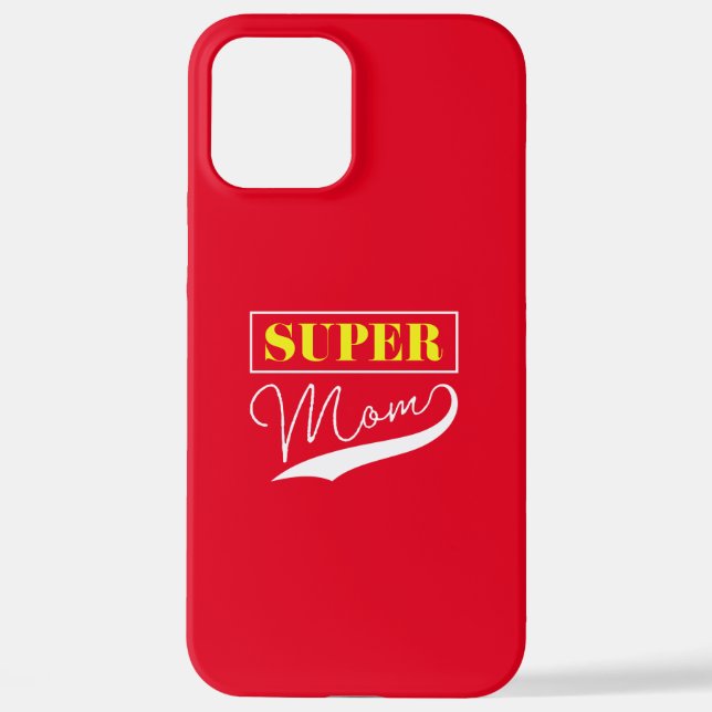 Funda Para iPhone Super Mamá (Reverso )