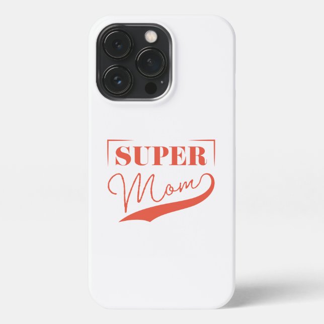 Funda Para iPhone Super Mamá (Reverso)