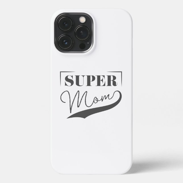 Funda Para iPhone Super Mamá (Reverso )