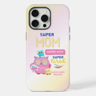 Super Mamá divertida, esposa, el día de la madre s