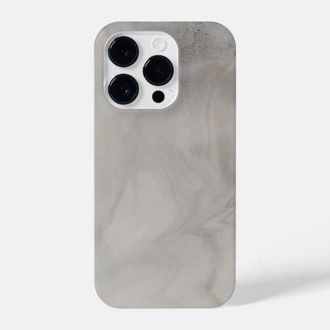 Funda Para iPhone Superficie de mármol blanco y gris (Reverso )