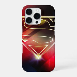Funda Para iPhone 16 Pro Superman Estilizado Logotipo de Contorno Amarill