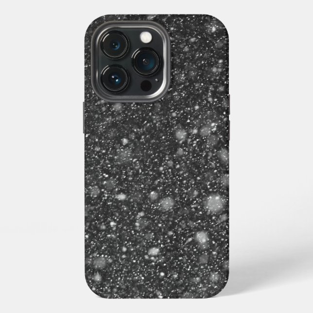 Funda Para iPhone Superposición de nieve que cae (Reverso )