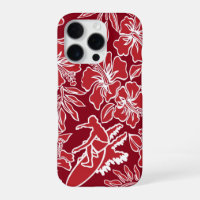 Surf Pareau Hawaiano Hibiscus Surfing Red