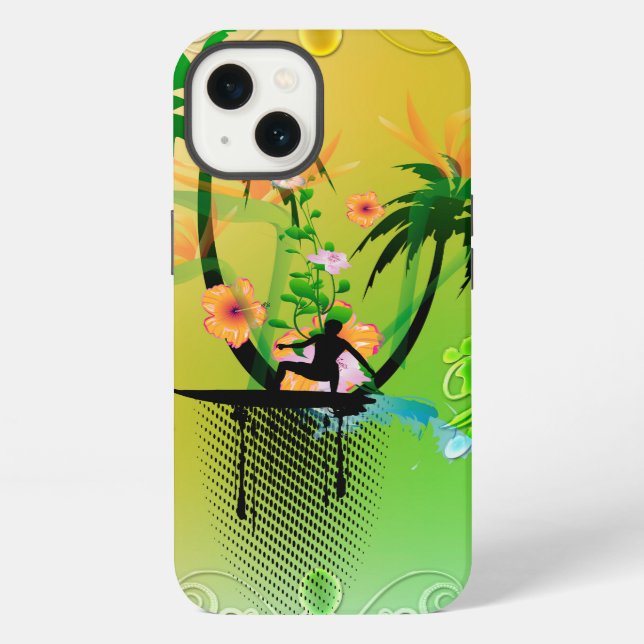 Funda Para iPhone Surf, surf con plam (Reverso )