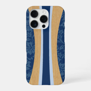 Funda Para iPhone 16 Pro Surfboard de imitación de madera de Faux de Hawaii