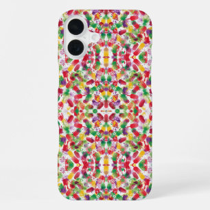 Funda Para iPhone 16 Plus Surreal Kaleidoscope Ice Pop Art