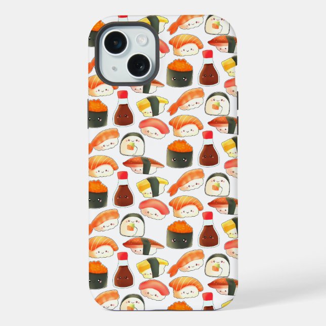 Funda Para iPhone Sushi Lindo (Reverso )