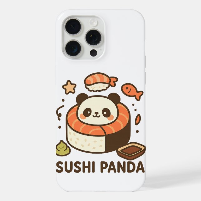 Funda Para iPhone Sushi Panda (Reverso )