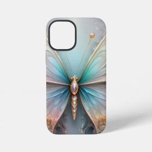 Funda Para iPhone 12 Mini Susurros de Color: Sueño de Mariposa Fractal Paste
