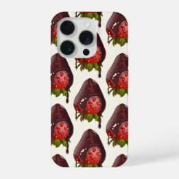 Sweet Chocolate Covered Strawberry Pattern Cream