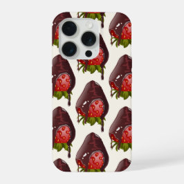 Sweet Chocolate Covered Strawberry Pattern Cream