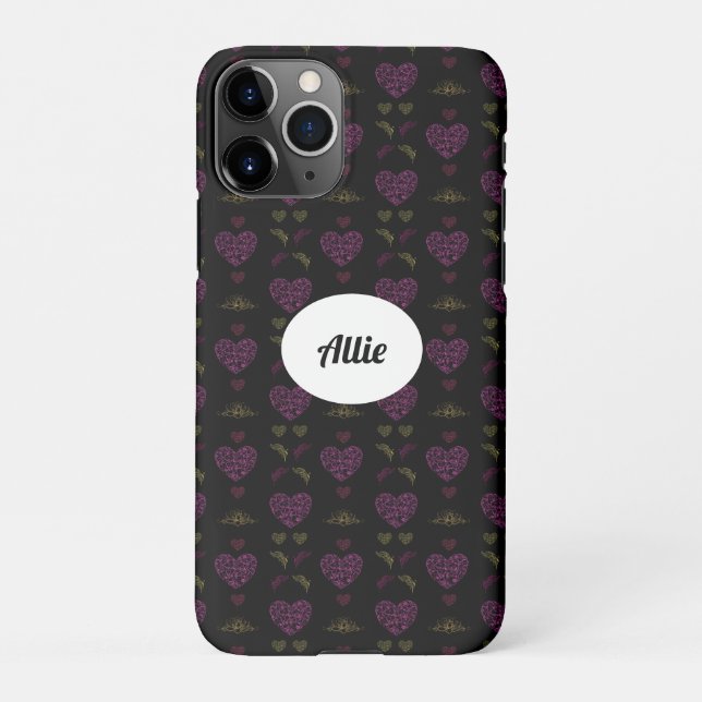 Funda Para iPhone Sweet romantic valentine heart (Reverso)