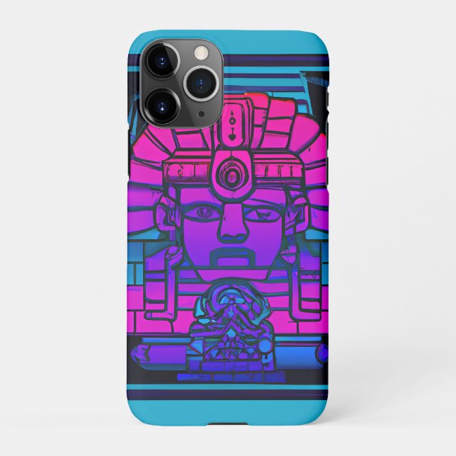Funda Para iPhone Synthwave Pharaoh (Reverso)