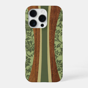 Funda Para iPhone 16 Pro Tabla de surf de madera falsa hawaiana Laniakea