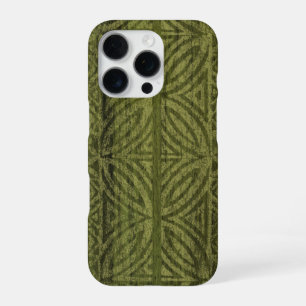 Funda Para iPhone 16 Pro Tabla de surf de madera falsa hawaiana tapa samoan