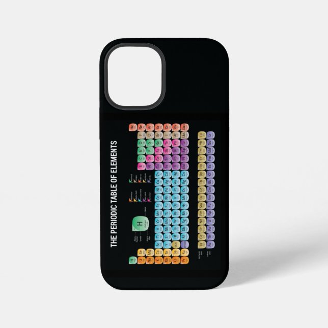 Funda Para iPhone tabla periódica de los elementos (Reverso )