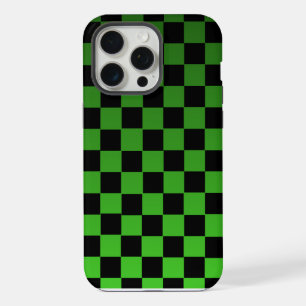 Tablero de ajedrez retro estético negro y verde