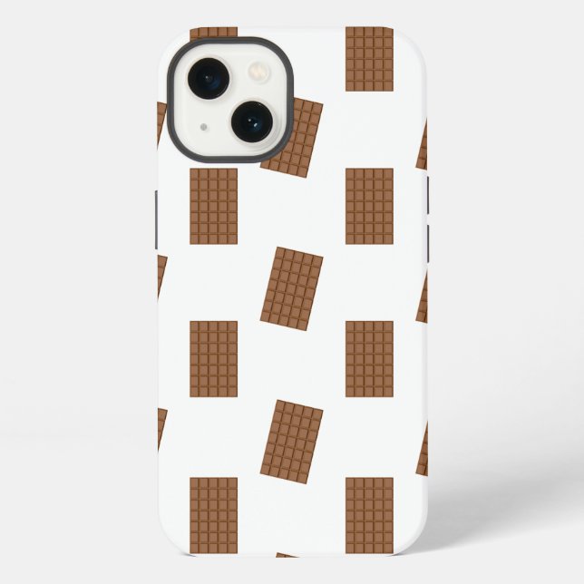 Funda Para iPhone Tabletas de Chocolate Fondo Blanco (Reverso )