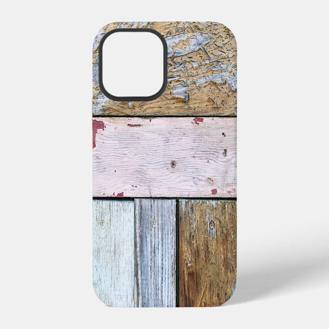 Funda Para iPhone Tablones de madera desgastada (Reverso )