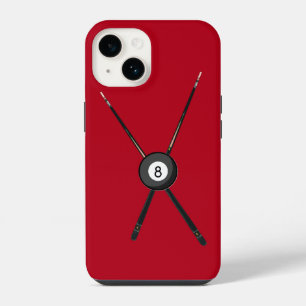 Funda Para iPhone 14 Tacos de billar y 8-Bolas