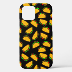 Funda Para iPhone 12 tacos negros comida mexicana cinco de mayo