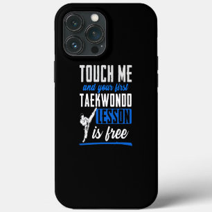Funda Para iPhone 13 Pro Max Taekwondo para los niños hombres mujeres Chicas